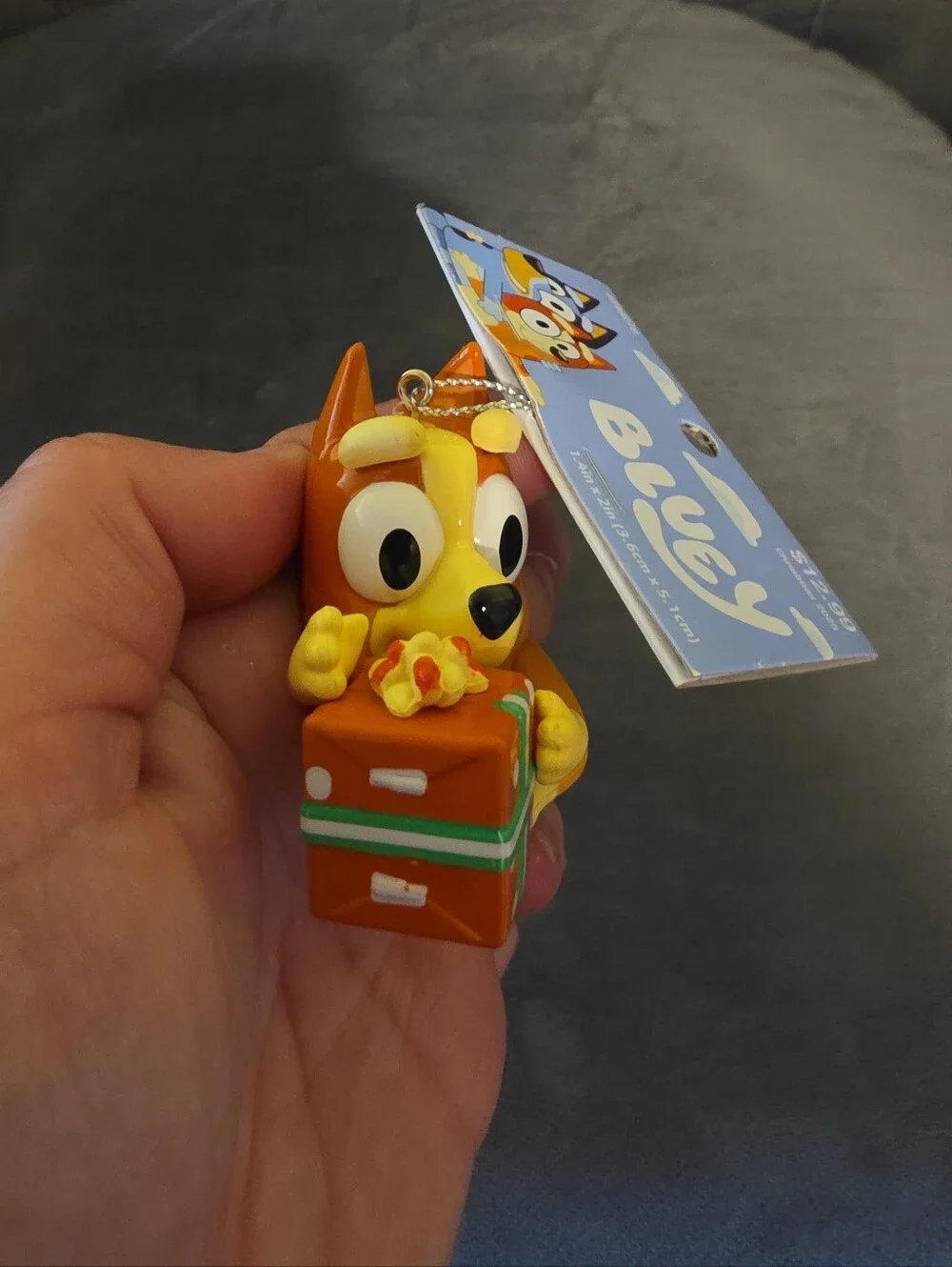 NWT Bluey Holding A Present Christmas Tree Ornament Kurt S. Adler